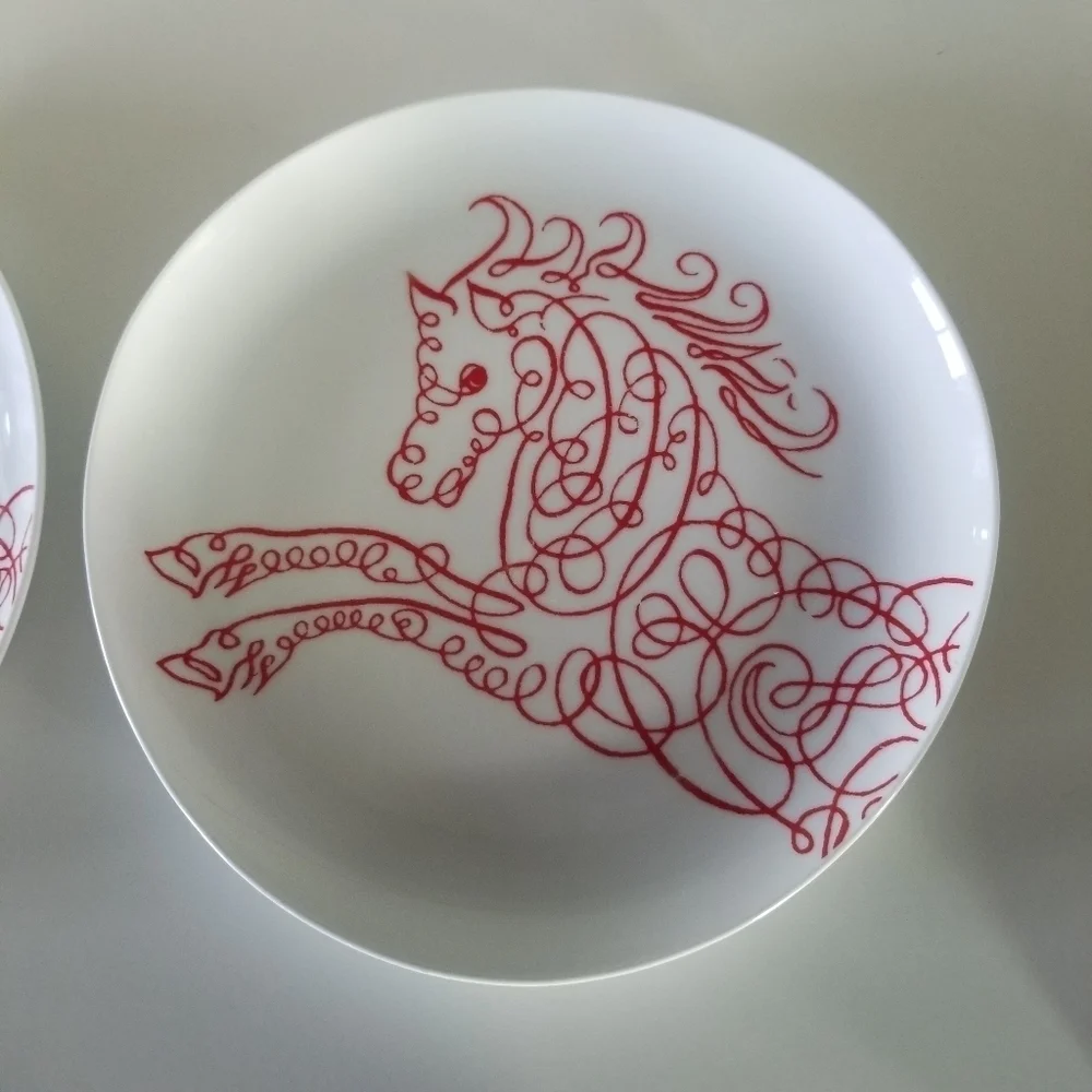 West Elm | (2) Horse Salad Plates
